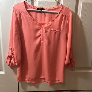 Coral blouse